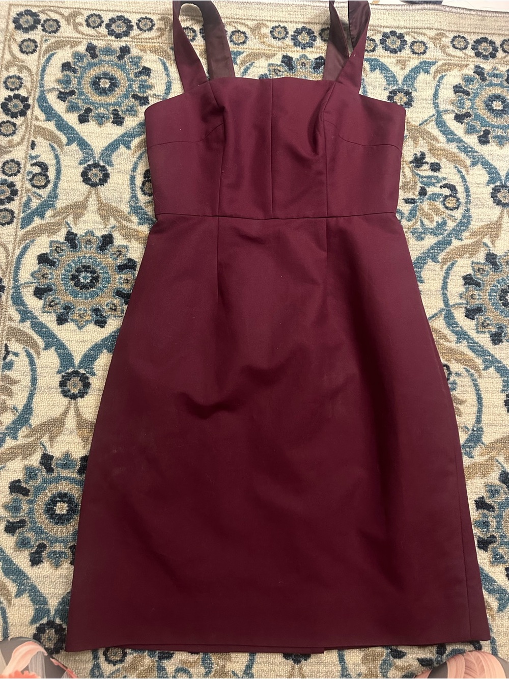 J.Crew Burgundy Sleeveless Sheath Dress Size 4